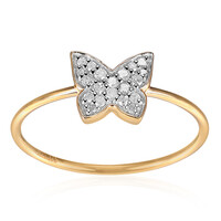Gouden ring met I3 (I) Diamanten