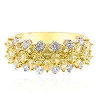 Gouden ring met gele S12 diamanten (CIRARI)