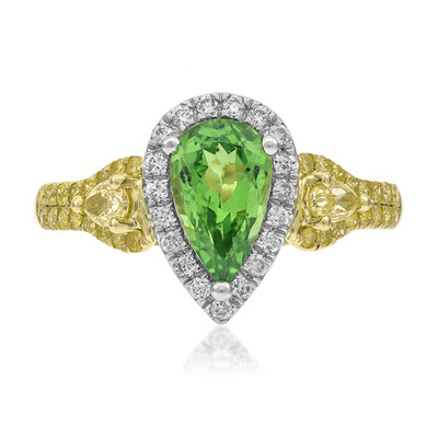 Gouden ring met een AAA Tsavoriet (CIRARI)