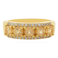 Zilveren ring met keizerlijke granaten
