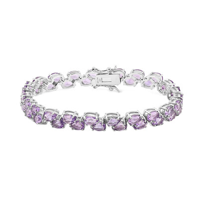Zilveren armband met amethisten