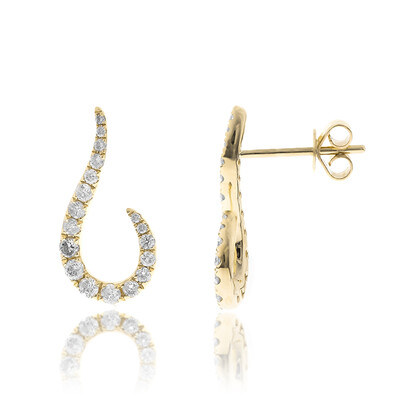 Gouden oorbellen met I1 (H) Diamanten (CIRARI)