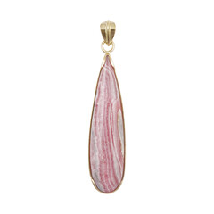 Zilveren hanger met een rhodochrosiet (Bali Barong)