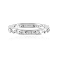Zilveren ring met zirkonen