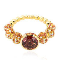 Gouden ring met een edele rode spinel (de Melo)