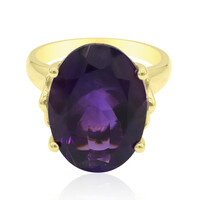 Gouden ring met een Zambia-amethist