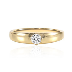 Gouden ring met een VS1-Diamant (F) (adamantes [!])