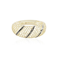 Gouden ring met zwarte diamanten (Ornaments by de Melo)