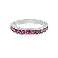 Zilveren ring met rhodolieten