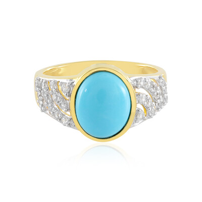 Zilveren ring met een Sleeping Beauty Turkoois