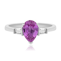 Gouden ring met een roze saffier (CIRARI)
