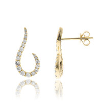 Gouden oorbellen met I1 (H) Diamanten (CIRARI)