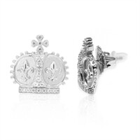 Zilveren oorbellen met zirkonen (Dallas Prince Designs)