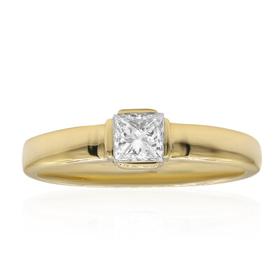Gouden ring met een IF Diamant (D) (Annette)