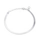 Zilveren armband met een witte topaas