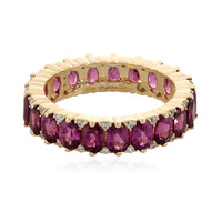 Gouden ring met rhodolieten (La Revelle)