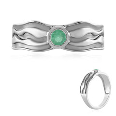 Zilveren ring met een Ethiopische smaragd (SAELOCANA)