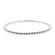 Zilveren armband met zwarte spinelstenen