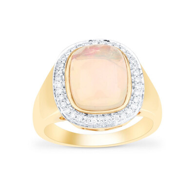 Gouden ring met een AAA Welo-opaal (AMAYANI)
