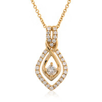 Gouden halsketting met een Loepzuivere (F) Diamant (LUCENT DIAMONDS)