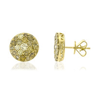 Gouden oorbellen met SI2 Fancy Diamanten (CIRARI)