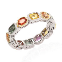 Zilveren ring met saffieren (Dallas Prince Designs)