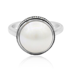 Zilveren ring met een Mabe parel (TPC)