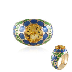 Zilveren ring met een citrien (Adela Silber)