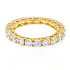 Zilveren ring met zirkonen