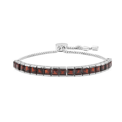 Zilveren armband met granaten