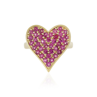 Zilveren ring met rhodolieten (M de Luca)