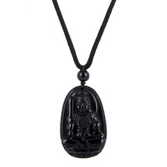 Halsketting met een obsidiaan
