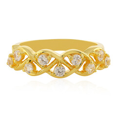 Zilveren ring met zirkonen