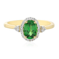 Gouden ring met een tsavoriet (La Revelle)