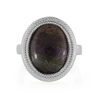 Zilveren ring met een matrix opaal
