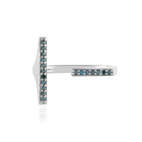 Zilveren ring met I3 Champagne Diamanten (de Melo)