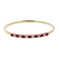 Gouden armband met AAA Mozambique robijnen (CIRARI)
