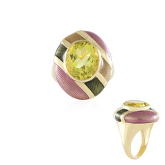 Zilveren ring met een Limoen Kwarts (Adela Silber)
