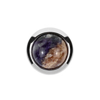 Zilveren hanger met een Charoite