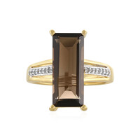 Zilveren ring met een rookkwarts