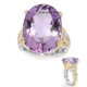 Zilveren ring met een lavendel amethist (Gems en Vogue)