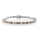 Zilveren armband met toermalijnen