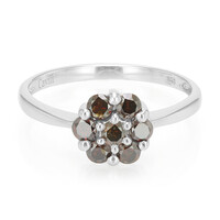 Zilveren ring met Fancy diamanten