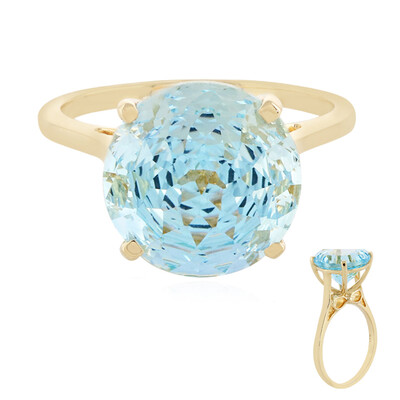 Gouden ring met een Capri topaas (PHANTASIA)