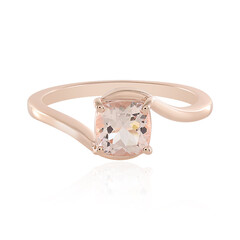 Zilveren ring met een morganiet