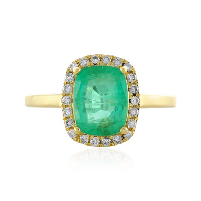 Gouden ring met een Ethiopische smaragd (AMAYANI)