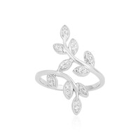 Zilveren ring met zirkonen