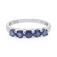 Zilveren ring met blauwe Birmese saffieren