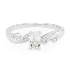 Zilveren ring met een Himalaya beril