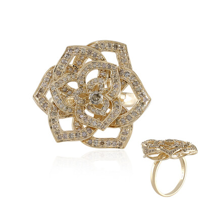 Gouden ring met een I2 Bruine Diamant (SUHANA)
